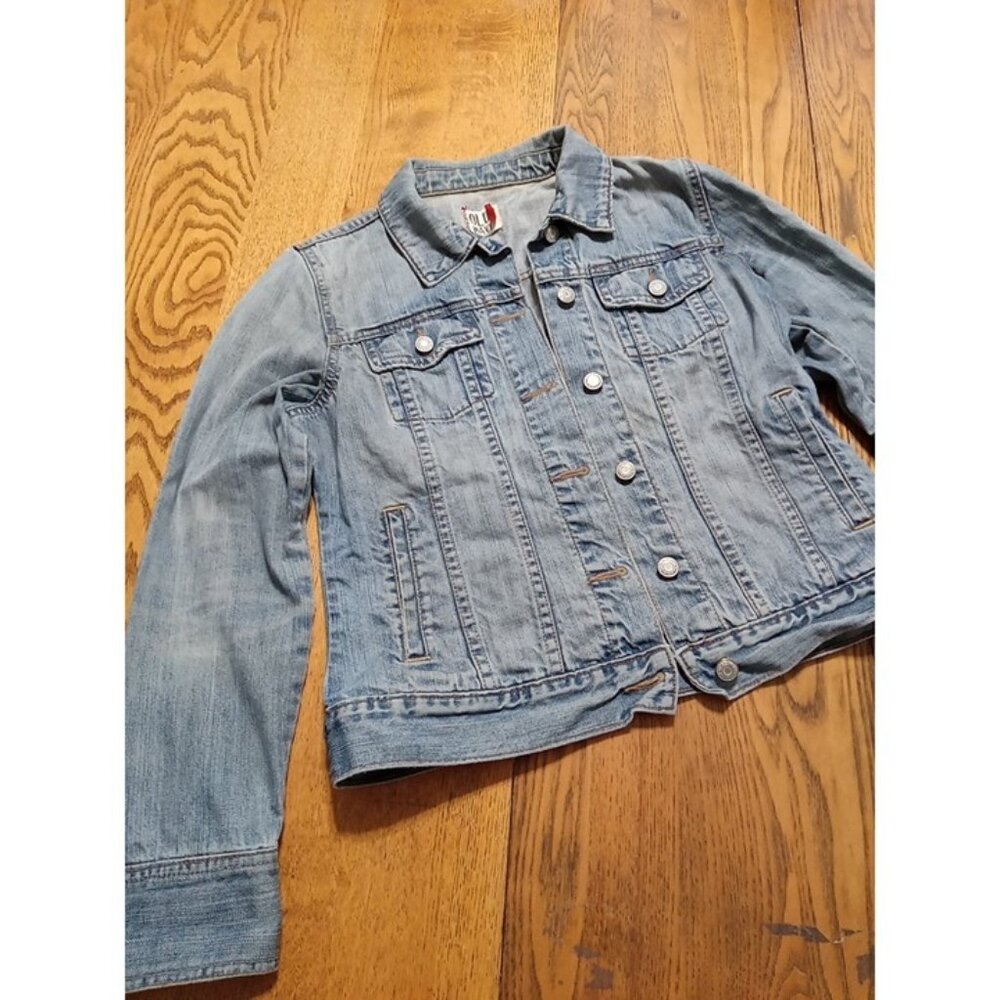 OLD NAVY Denim Jacket Jeans Womens MEDIUM Denim BLUE Preowned Summer Spring